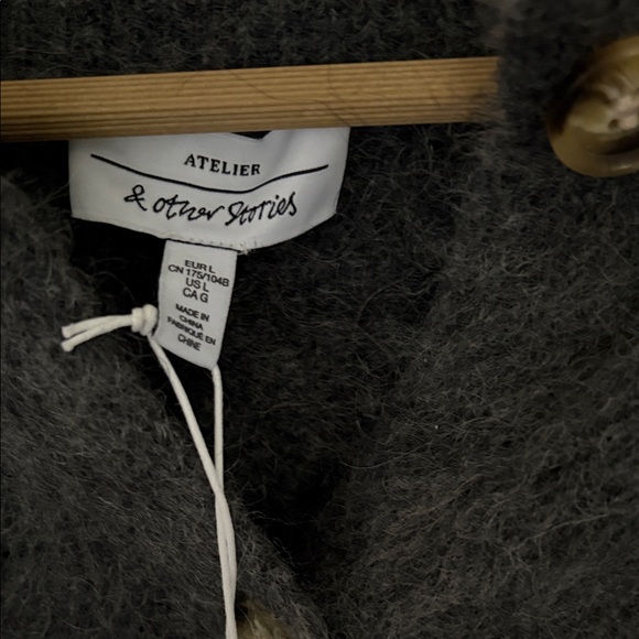 & Other Stories Charcoal mohair Cardigan - Picture 4 of 7